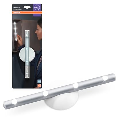 Osram LEDSTIXX LED Stableuchte 6500K, Batteriebetriebene LED Stablampe mit Aluminiumgehäuse, Kaltweiß, IP20, Inkl. Batterien