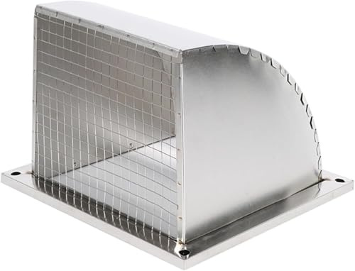 50.8 cm Quadratisch Edelstahl Lüftungsgitter Außenk Lüftungsgitter mit Schutzschild Wand Auspuffabdeckung für Außen
