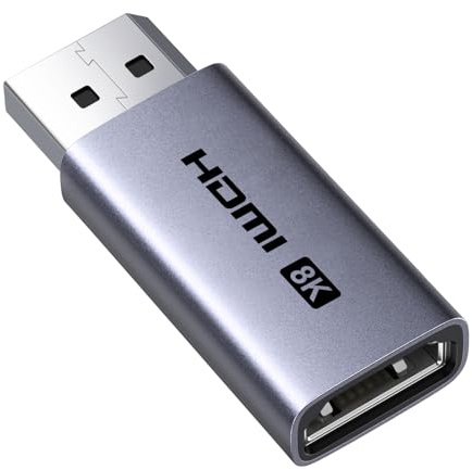 UGREEN 8K 60Hz Aktive Displayport auf HDMI Adapter Unidirektional 2 Stücke | Aktiver DP 1.4-zu-HDMI 2.1 4K@240Hz/2K@240Hz/1080P@480Hz 32.4Gbps, HDR10+, HDCP 2.3, G-Sync, DSC 1.2a