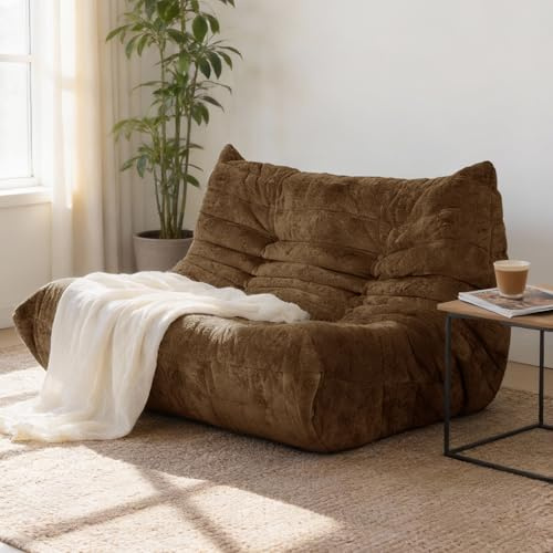 Upvilla Boneless Schaumstoff Couch – bequemes Bodensofa Mit Ergonomischem Design, Ohne Montage, Sitzsack Sofa für Wohnzimmer, Schlafzimmer, Apartment,Gaming & Büro