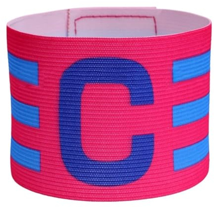 WLIHDB KapitäNsbinde 10er-Packung Kapitäns-Armbänder for Fußballspieler, verstellbar FüR FußBall(Pink)