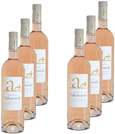 Lot 6x Vin rosé A - AOP - Provence - Bouteille 750ml