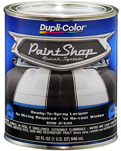 Dupli-Color BSP200 Jet Black Paint Shop Finish System - 32 oz., Single