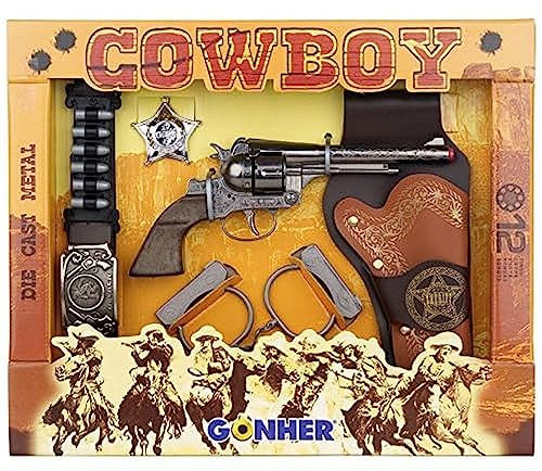 Gonher 235/0 - Spiel-Set Cowboy 12-Schuss