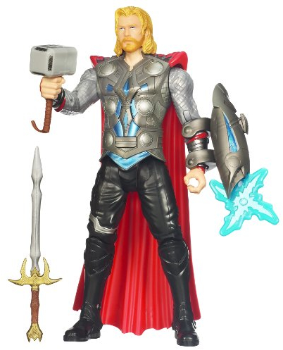 Marvel '– 93864 – Thor Avengers Assemble – Lightning Power Thor – env. 25 cm – avec Marteau, épée et Snap-on Lightning in Blaster – Lumière et des Effets sonores (en Anglais)