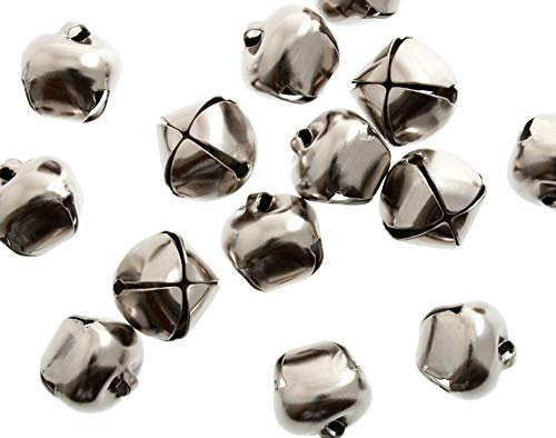 50 Silver 20mm Jingle Bells for Crafts | Craft Bells