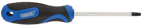 Draper 34268 Tx-Star T27 Tamperproof Security Screwdriver with Soft Grip , Blue