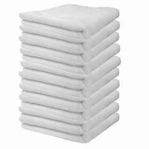 Robert Scott CICS009W Microfibre Cloth, Contract, 40 cm x 40 cm, White (Pack of 10)