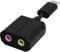 SABRENT USB type c to 3.5mm, double Jack Audio Adapter, Headphone Microphone USB-C Aux converter, external Stereo Sound Card for Gaming Headset, TRRS with DAC Compatible with PC, MacBook, Laptop etc.