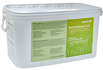 EMIKO® GartenDünger fest 4,0 kg - granulierter, organisch-mineralischer NPK-Dünger mit Langzeitwirkung und EM für den Garten