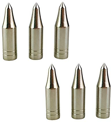 ZSHJG Tir à l'arc Point de la flèche Boradheads de Chasse Points de Champ de Flèche Pointes de Flèches pour ID 8mm pour Flèches en Bois de Bambou (12pcs)