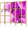 decomonkey Paravent Raumteiler Innen Blumen 225x171 cm 5 Teilig Room Divider Wall Raumteiler Stehend Trennwand Sichtschutz Spanische Wand Sichtschutzwand Wohnzimmer Holz Spa Zen Orient Modern