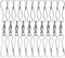 Anley Pack of 10 Windsock Clips - 3 Dual Swivel Hook & 360° Rotatable & Anti-wrap & Stainless - Ideal for Wind Spinners, Small Plants Pots, Bird Feeders, Flags, Party Supplies