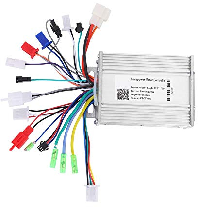 Dilwe Motor Brushless Controller, 450W Motor Brushless Controller Box Zubehörteil für Elektroroller E-Bike(36V/48V 450W)