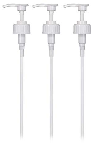 Pump Dispensers to Suit 5 Litre Containers -Pack of Three 38mm - pump bottle dispenser, soap dispenser pump, hand gel dispenser White (3)