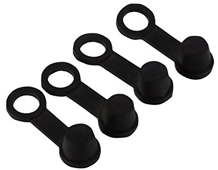 Motorrad Bremsentlüftung Nippelabdeckung,4 Stück Gummi Bremse Entlüftunnippel Fettdeckel Staubschutz 8mm Entlüftunventil Nippel Fettkappe Passend für alle Motorräder
