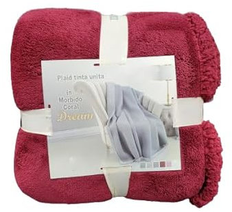 Lingerie Shop Plaid Coperta Di Pile Misura155x200 cm Vari Colori e Fasntasie, Plaid Pile Coperta Morbidissima e Calda Letto Una Piazza e Mezzo (Fantasia 1)