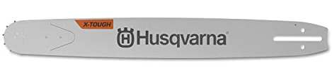 Husqvarna X-Tough RSN Barre de tronçonneuse laminée de 50,8 cm avec petit support, pas de 3/8, épaisseur 0,50, 72 maillons entraîneurs, compatible avec 555