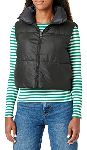 ONLY Damen Onlricky Rev.Short Waistcoat OTW Noos Vest, Schwarz, L EU