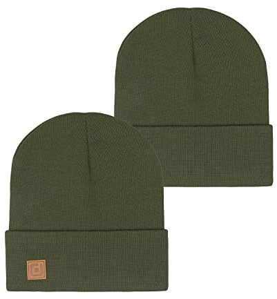 riverso Herren Beanie RIVFabian Outdoormütze Strickmütze Laufmütze Wintermütze Unisex Einfarbig 100% Acryl Einheitsgröße (One Size, Farbmix 19)