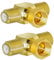 TUOLNK F Typ Splitter Stecker F Stecker auf Dual F Buchse Dreifach T Adapter T Form 3 Wege Koax Stecker für TV Video VCR Antenne F Stecker Combiner 2er Pack