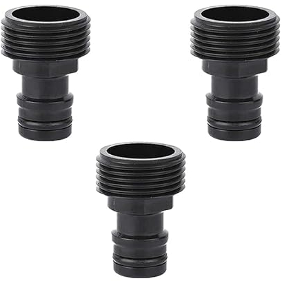 BEAUTYBIGBANG 3 Stück Geräteadapter Schnellverbinder, zum Anschluss von Bewässerungsgeräten, passend für Bewässerungsgeräte mit Innengewinde 26.5 mm (G3/4) Außengewinde