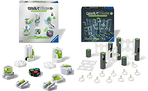 Ravensburger GraviTrax Power Erweiterung Interaction. & Ravensburger GraviTrax 26816 - GraviTrax PRO Erweiterung Vertical - Ideales Zubehör für spektakuläre Kugelbahnen
