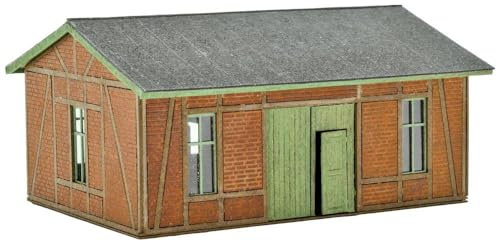 49380 Werkstatt mit Ziegel-/Fachwerkfassade Polyplate Bausatz