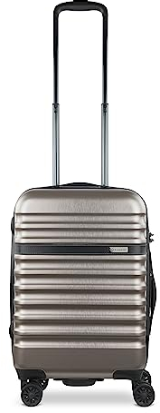 bugatti Corium Hartschalenkoffer 56x38x21,5 cm - 30L, 4 Rollen mit TSA Zahlenschloss, Rose