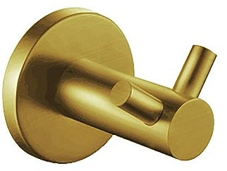 ALONI Doppel Wandhaken Gold gebürstet