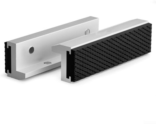 CARMOTTER Magnetic Bench Vise Jaw Protect Cover, Universal Soft Vise Jaw Pad (5 in/125mm)