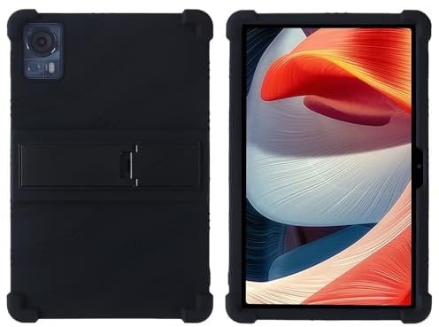 FKQLH Case for DOOGEE T20S/T20, Adjustable Soft Silicone Kids Friendly Protective Cover for DOOGEE T20S/T20 Tablet 10.4 Inch, Black