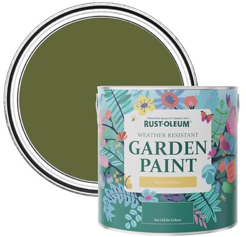 Rust-Oleum Green Mould-Resistant Garden Paint in Matt Finish - Jasper 2.5L