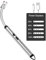 Newaner Accendino Elettrico, Accendini USB Ricaricabile, 360° Flessibile Accendigas Elettrico Cucina Accendino Lungo Antivento per Candele Leggere Stufe a Gas Barbecue da Campeggio Camino (Argento)