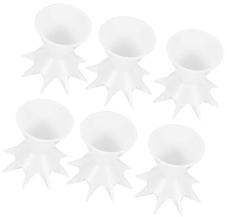 STOBOK Tazze in Silicone per Colata Pittorica 6 Pezzi Bianche