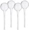 Relaxdays Bulle d’arrosage pour Vos Plantes, en lot Pratique de 4, en Verre, H x D : 30 x 9 cm, Transparent
