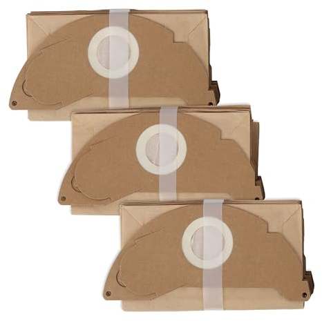 Broomzilla 15 Stück 6.904-322.0 Staubsaugerbeutel für Kärcher WD2 Beutel Filtertüten MV2 WD 2.200 bis WD 2.550 Papier Filterbeutel A2004 A2054 A2064 A2003 Staubsaugertüten