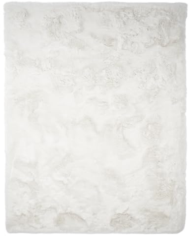 Consilio Concept Heaven Fellteppich 200x290 Ivory Teppich Supersoft 50 mm Höhe Soft weich Hasenfell Imitat weiß Creme Elfenbein Wohnzimmerteppich Kinderzimmerteppich Küchenteppich Flurteppich