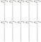 Fryer Spits - Lot de 10 Piques Brochettes Verticales en Métal pour Friteuse à Air - Brochettes à Brochettes en Acier Inoxydable - Pour BBQ Kabob Viande