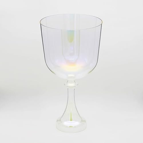 Quartz Crystal Singing Grail Bowl With Handle Note D 4th Octave 6.5