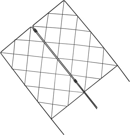 ORFOFE Garten Pflanzstützständer Klettergerüst Gartenspalier 20x53cm Faltbar Pflanzenstütze Kletterhilfe Für Topfpflanzen Erdspieß Langlebig Korrosionsbeständig