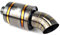 DZSCHUNLUSM Auspuffblenden Schalldämpfer Endrohr Auto Sportauspuff Universal Edelstahl Schwarz Gold Racing Auspuffendrohre Auspuffendrohr(B)