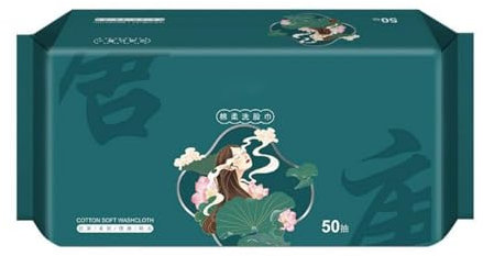 Serviettes faciales jetables 20 x 20 lingettes sèches 100 % coton, serviette de beauté naturelle et biodégradable, lingettes humides et sèches, idéales pour tout type de peau (20 x 20 x 50 unités)