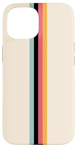 Classic Retro Racing Stripes Case for iPhone 15