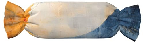 Mexpekil Morden Geometrische Kunst, runder Halswirbelzylinder mit abnehmbarem Kissenbezug, runde Nackenrolle, Süßigkeiten, zylindrisches Kissen für Kopf, Nacken, Rücken, Beine, Hand,