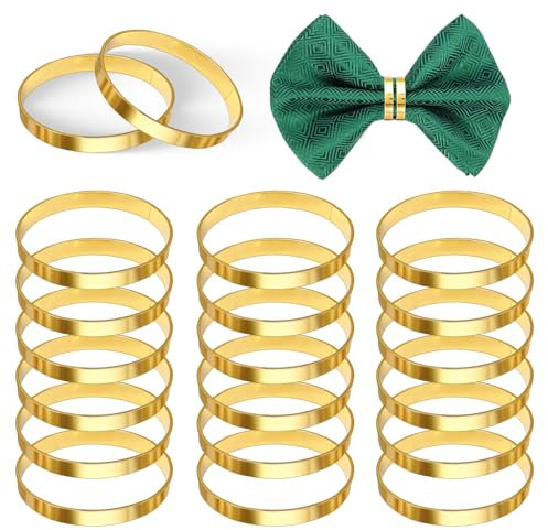 20 Stück Serviettenringe Serviettenringe Weihnachten Gold Napkin Rings Servietten Ring für Zuhause Restaurants Bars und Hochzeiten Hochzeitstage die Meisten Themenpartys Deko Weihnachten Geschenke