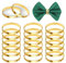 20 Stück Serviettenringe Serviettenringe Weihnachten Serviettenringe Gold Napkin Rings Servietten Ring für Zuhause Restaurants Bars und Hochzeiten Hochzeitstage die Meisten Themenpartys