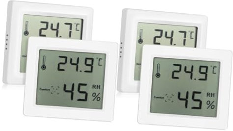 Supvox 2 Sätze Hygrometer Gewächshaus Digital Für Verdrahtet Im Freien Ofen Raumthermometer Innen Innenthermometer Feuchtigkeitsmessgerät Feuchtigkeitsmesser Abs 2 Stück * 2