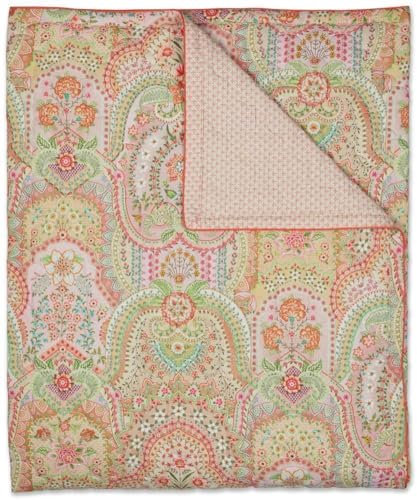 Pip Studio Quilt Jabali Flower Farbe Korallenrot Gr??? e 220x260