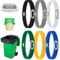 Large Elastic Bands,Trash Can Bag Bands,Kitchen Trash Bag Bands for 13 to 30 Gallon Garbage Cans,Durable Trash Bag Bands Elastic Bands to Hold Trash can Bags in Place (6 Pcs, 6 Colors)